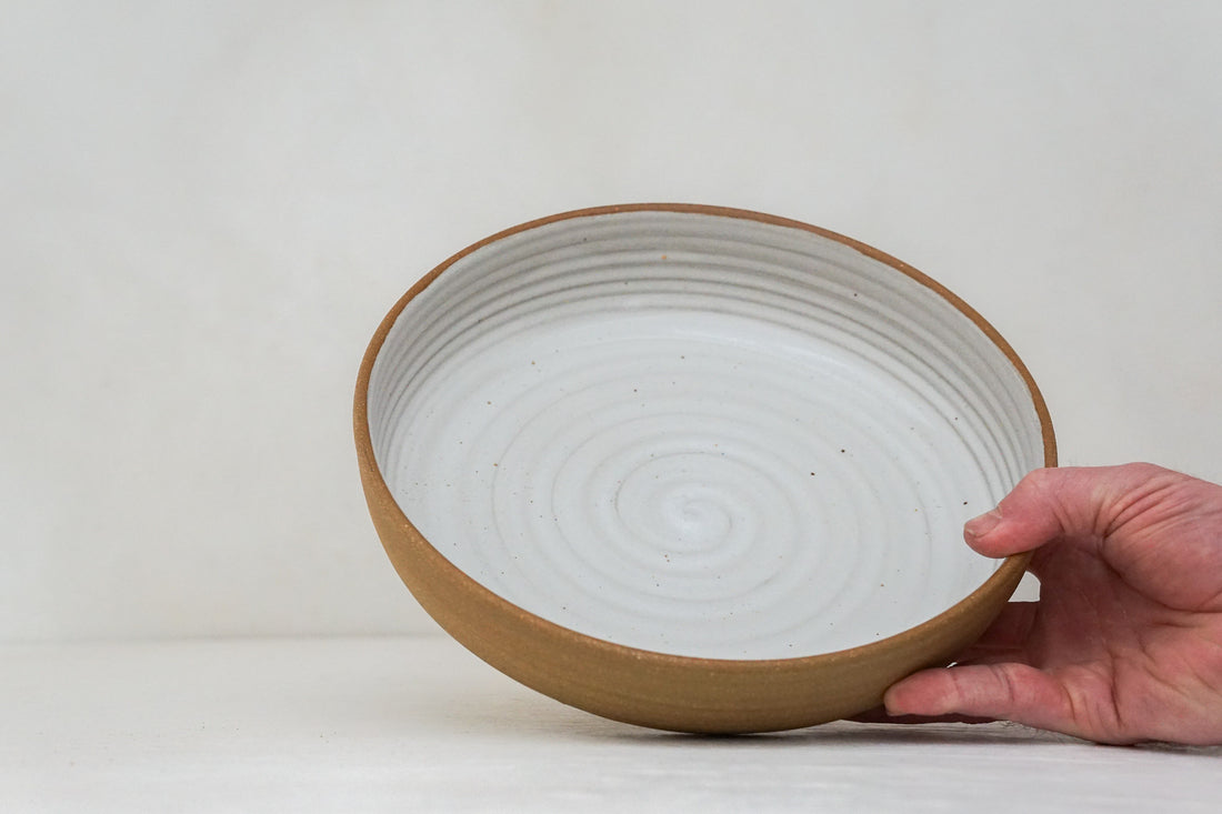 White Serving Bowl