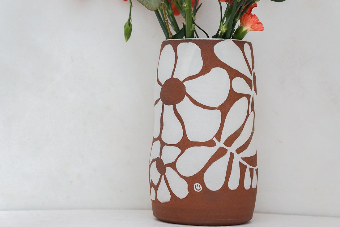 Carved Flower Vase