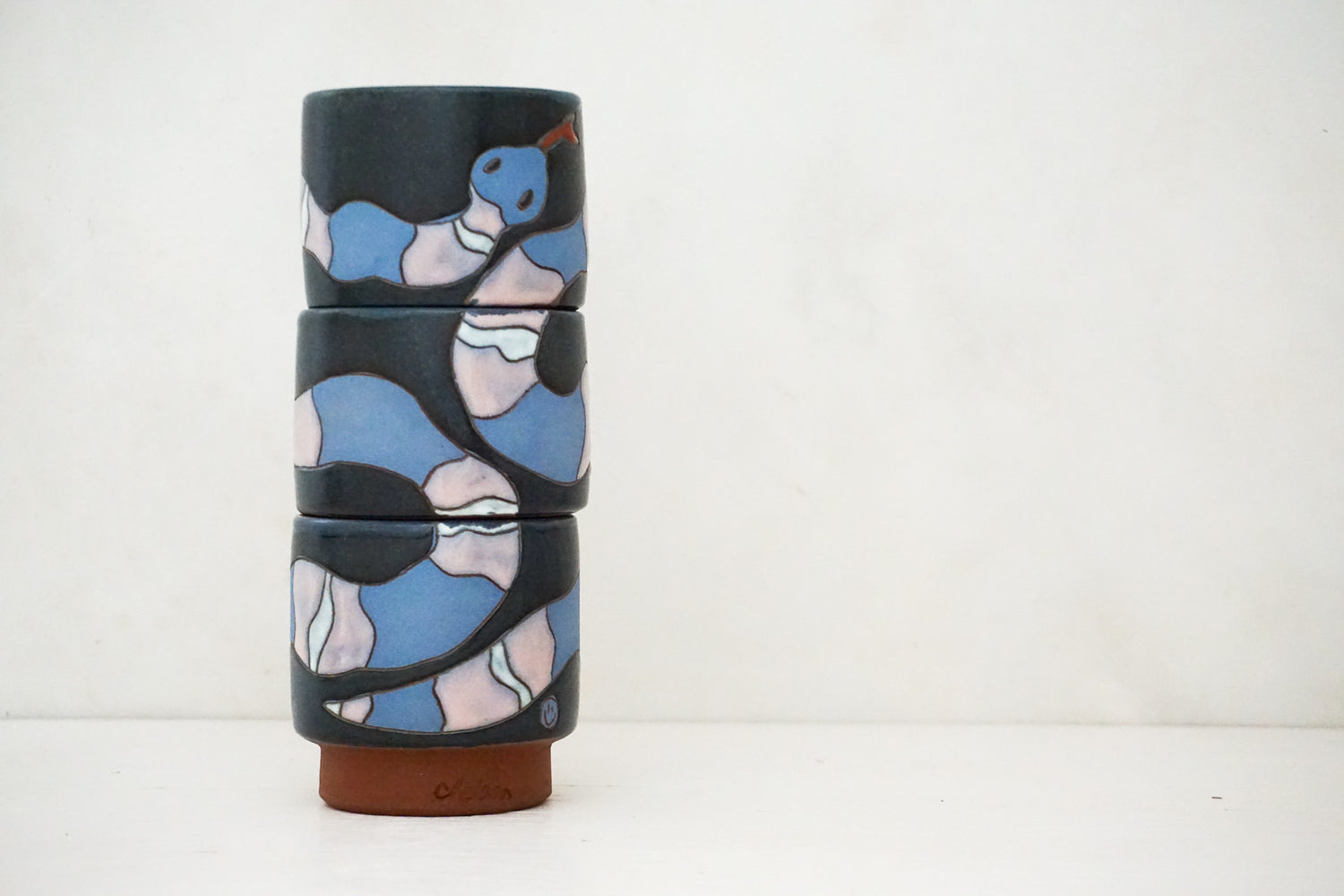 Snake Stacker cups in Darby