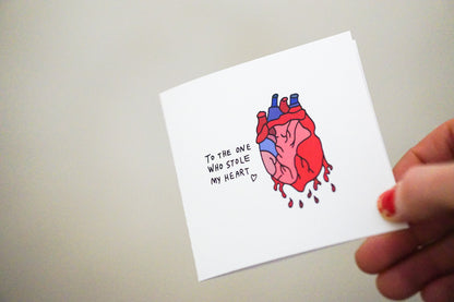 Stole my Heart Card