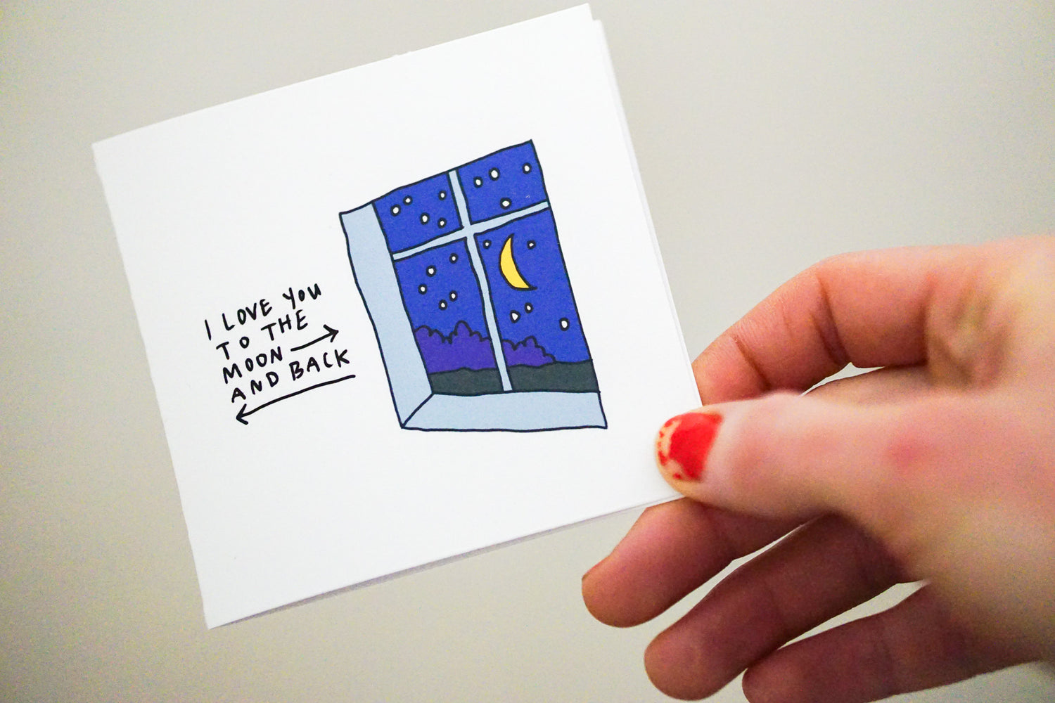 Moon &amp; Back Card