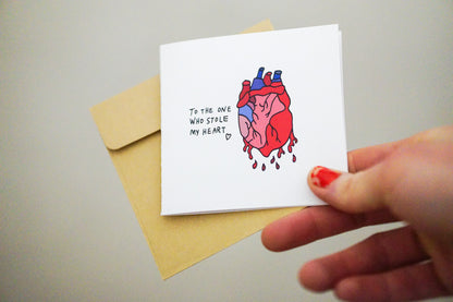 Stole my Heart Card