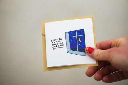 Moon &amp; Back Card