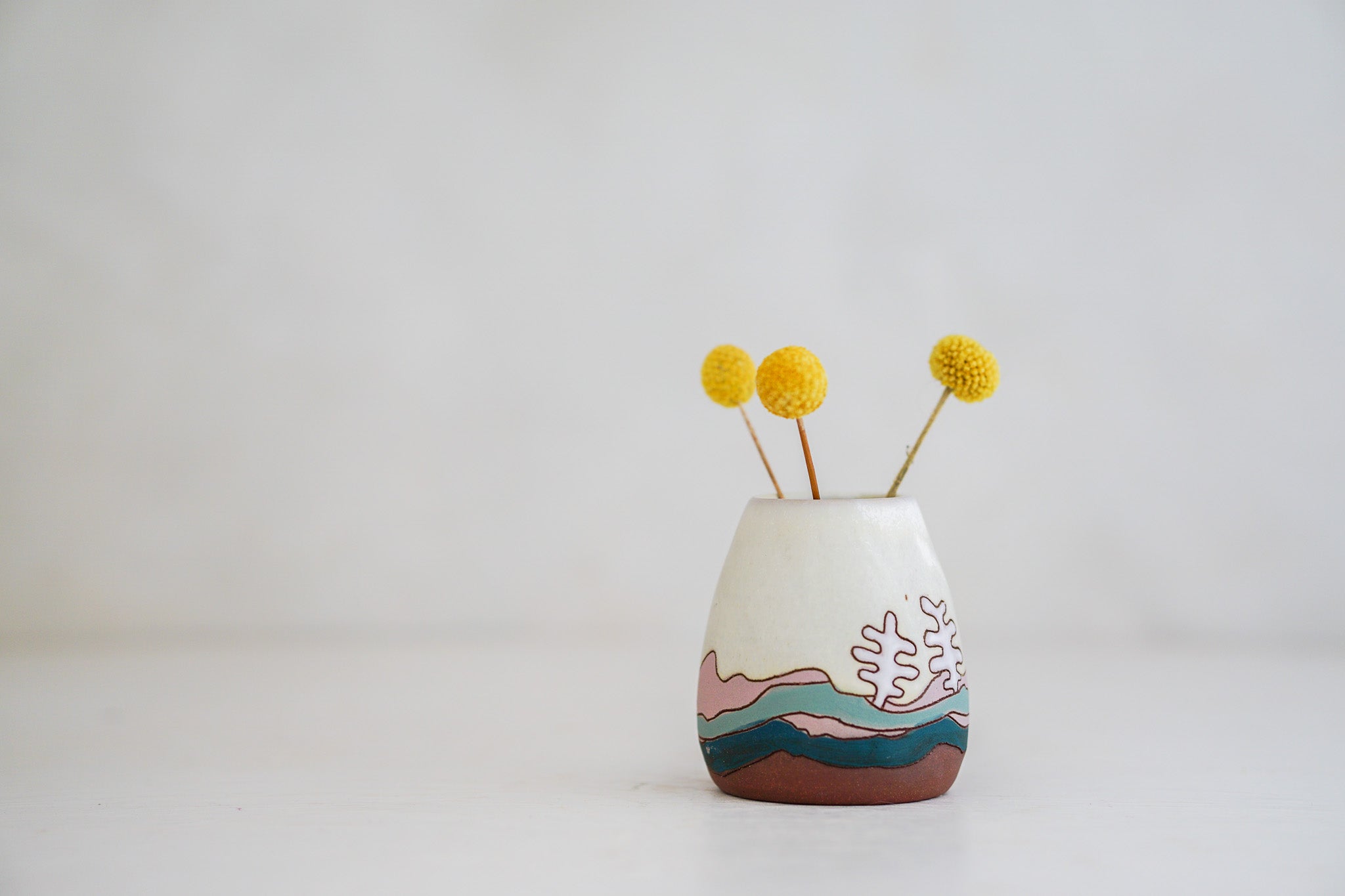 Coming Home bud vase in Bone