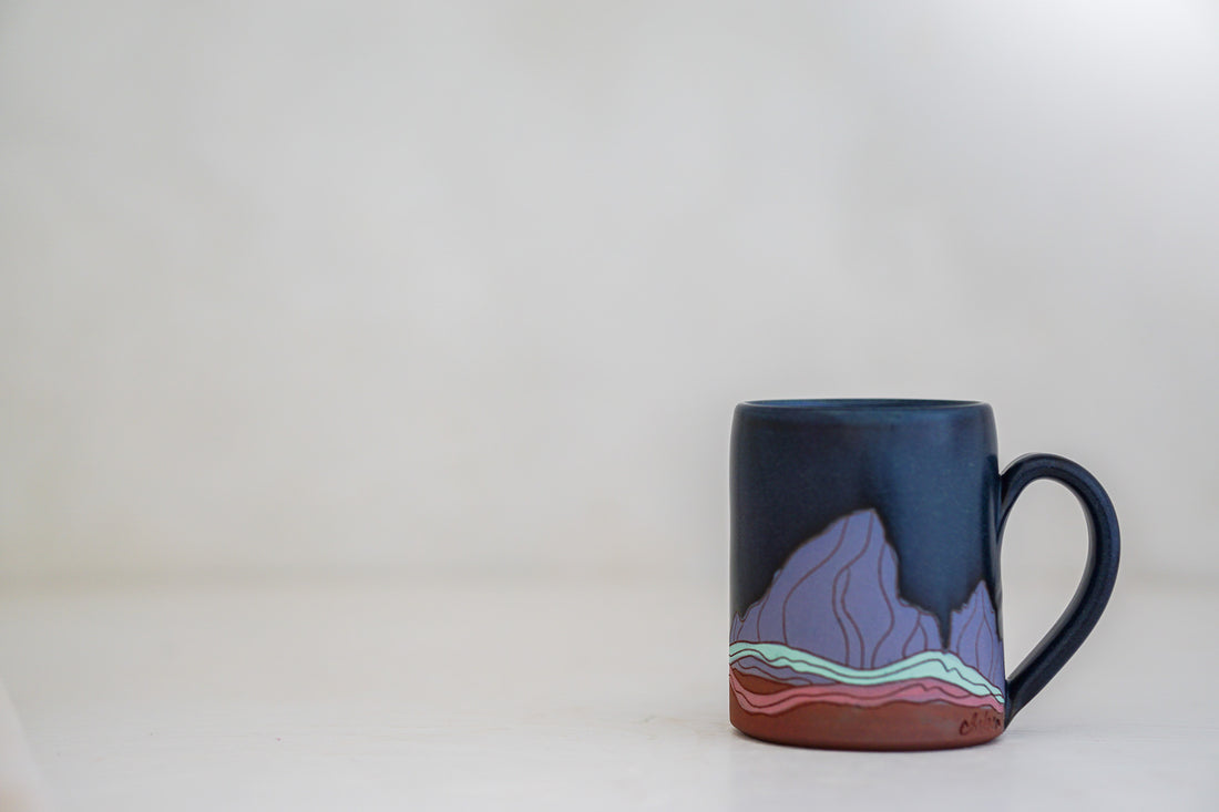 E Teton Purps mug in Darby