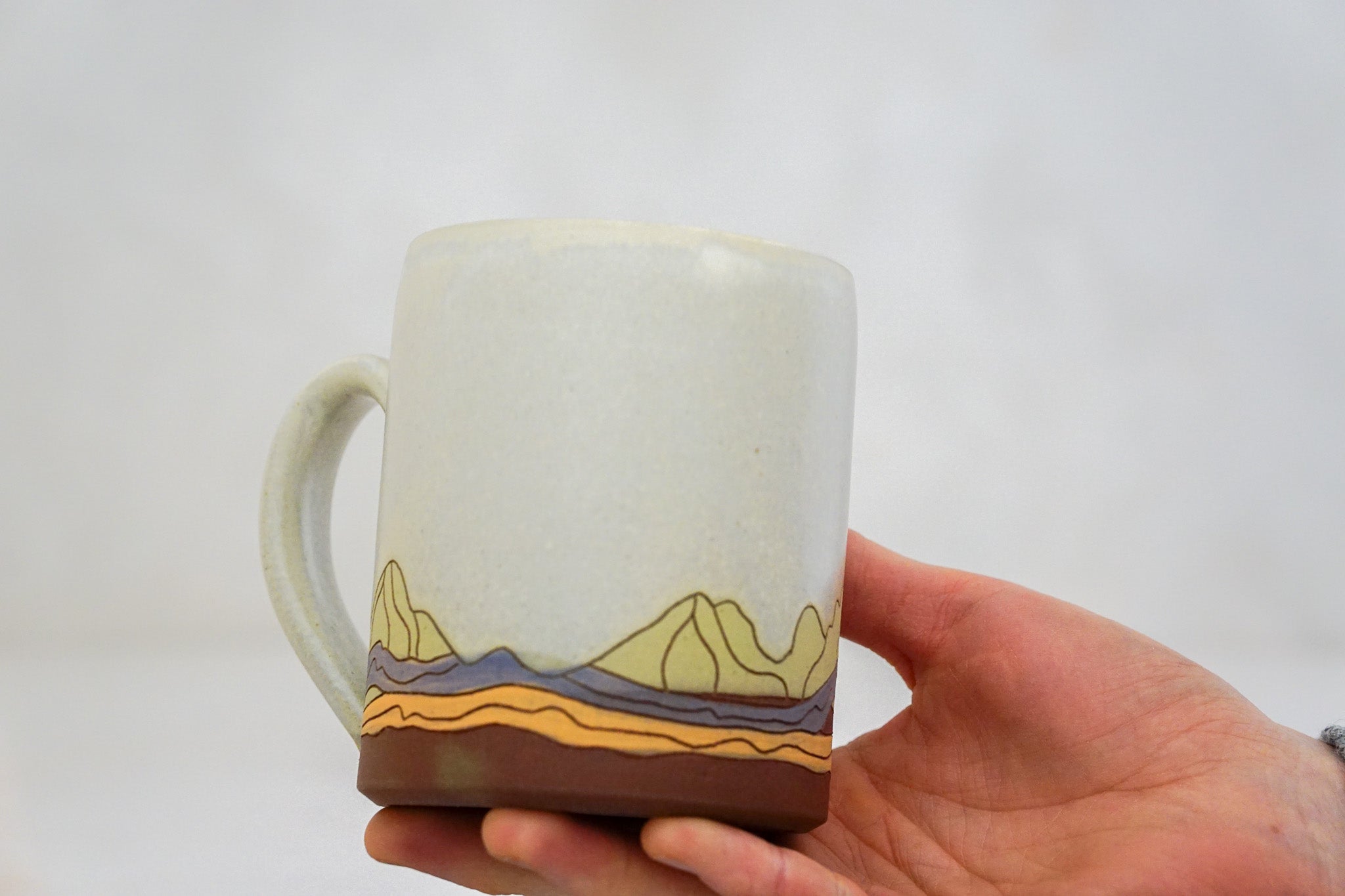 W Teton mug in Bone