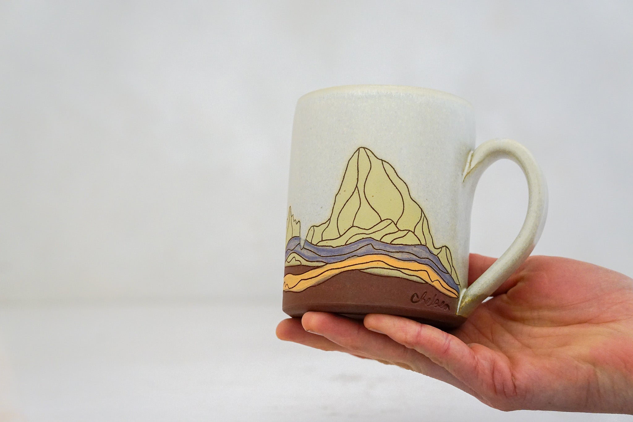 W Teton mug in Bone