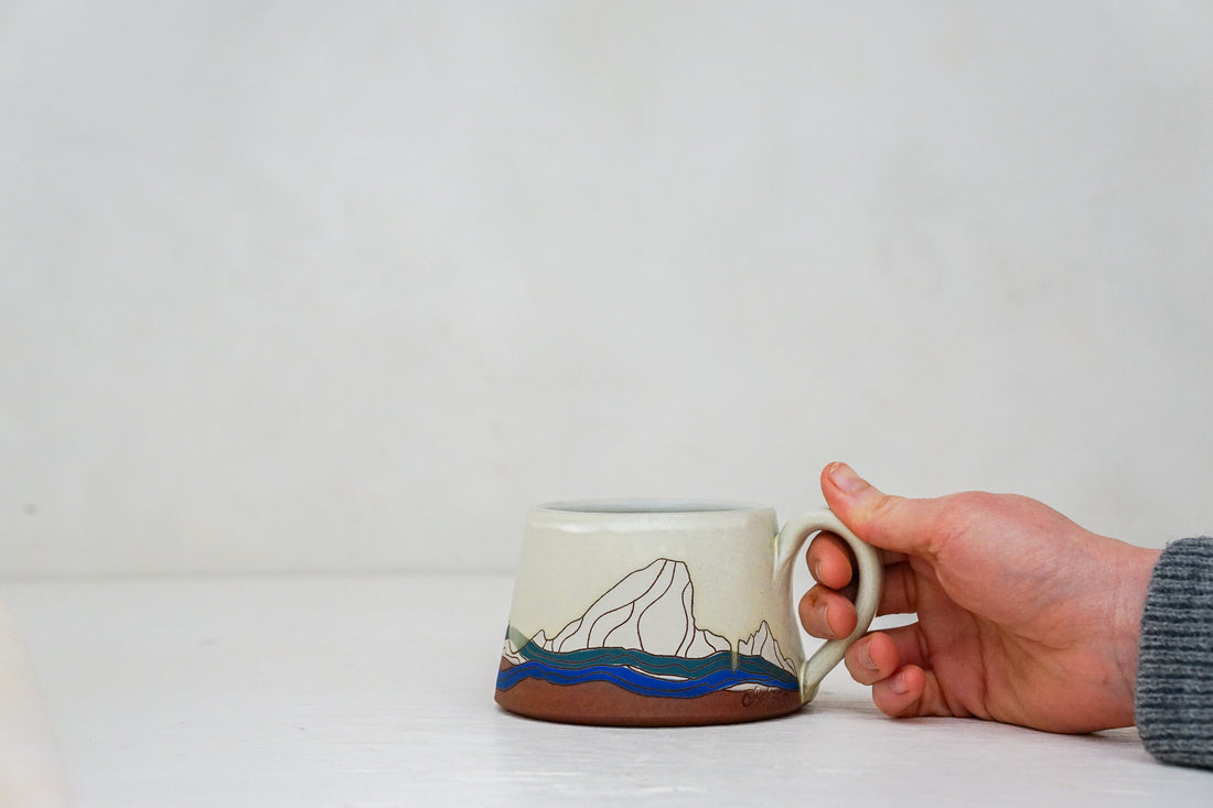E Teton short mug in Bone