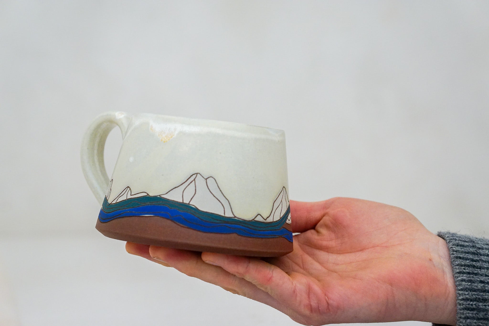 E Teton short mug in Bone