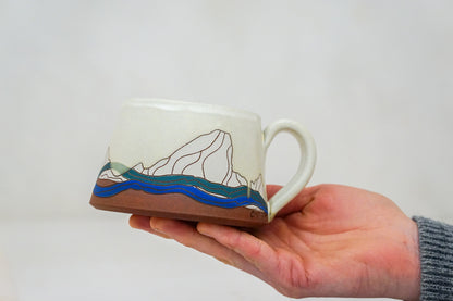 E Teton short mug in Bone