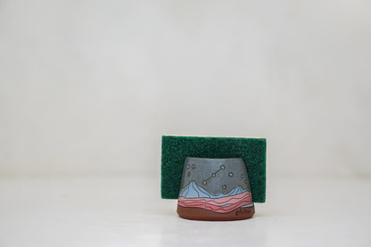 Mtn Night Sponge Holder in Stone