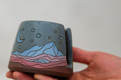 Mtn Night Sponge Holder in Stone