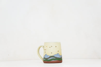 GOLD moon mug in Bone*