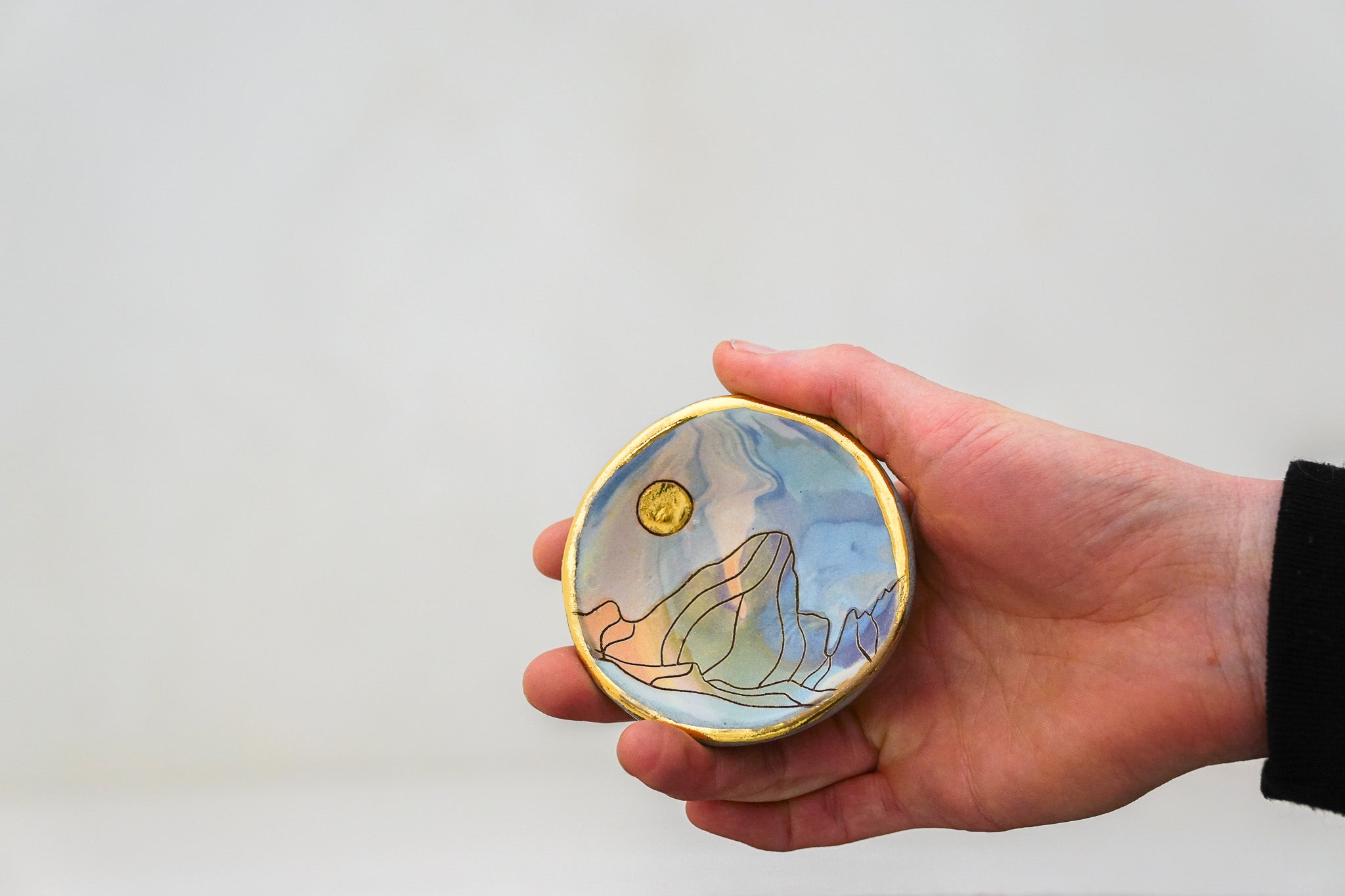 Crazy Rainbow E Teton Ring Dish 3