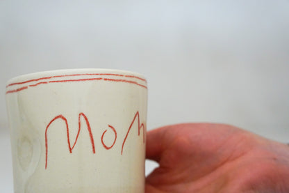 Mom cup in Red pencil