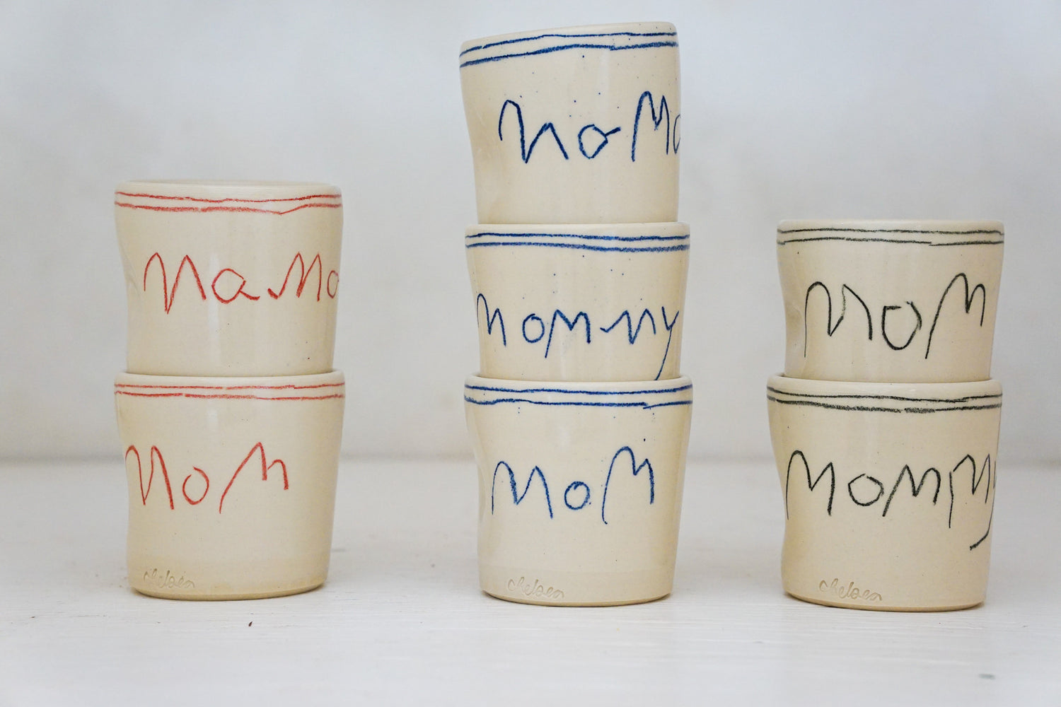 Mom cup in Red pencil