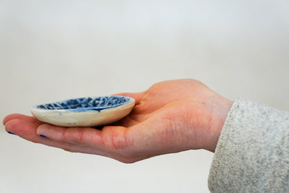 Eucalyptus cobalt ring dish 1