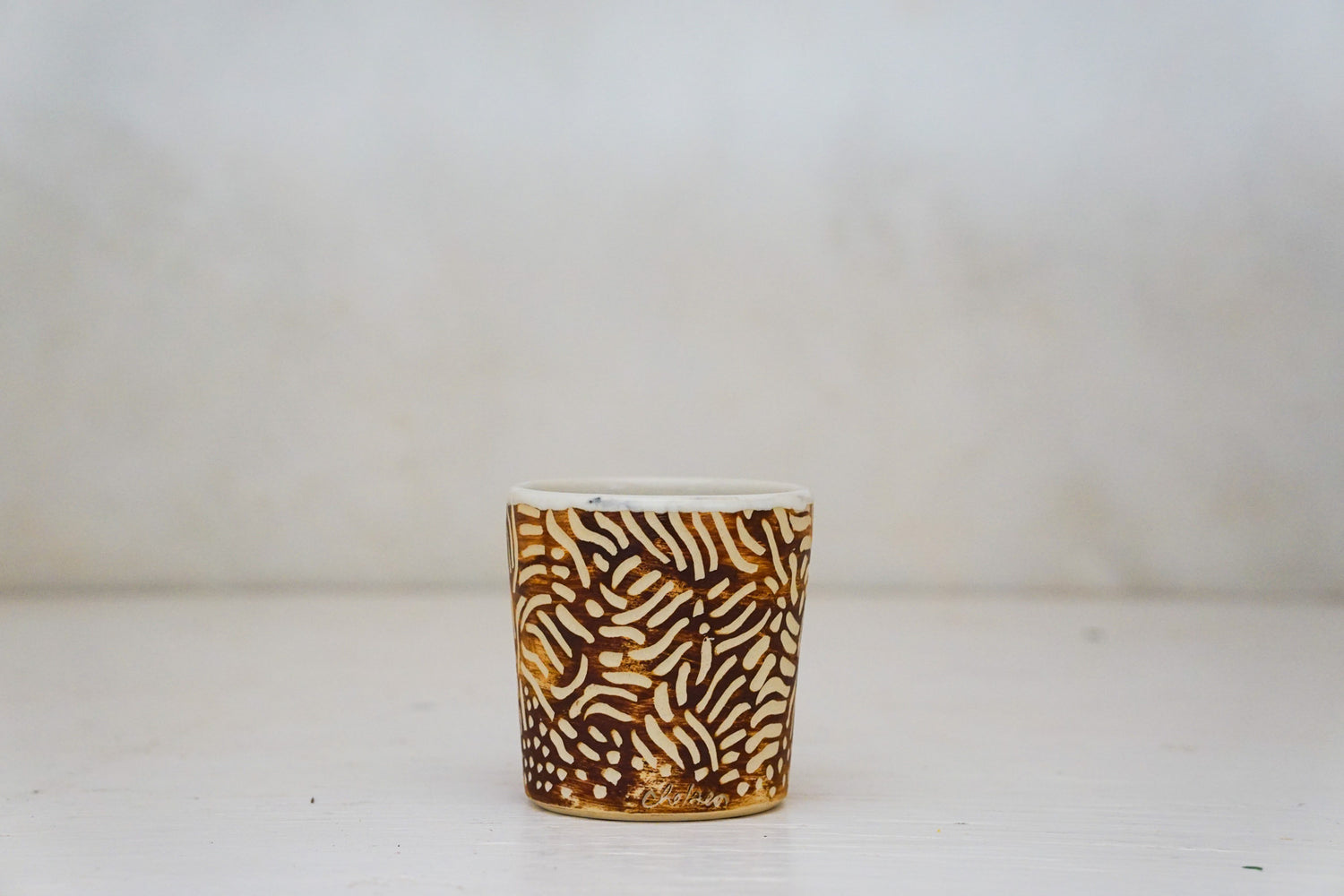 Carved cup