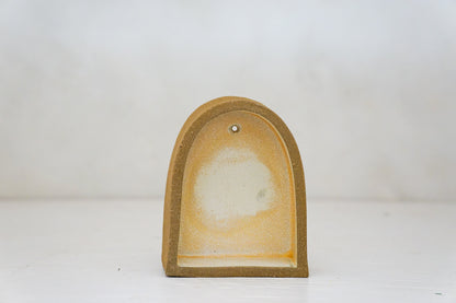 Handbuilt Arch Wall Shelf in bone