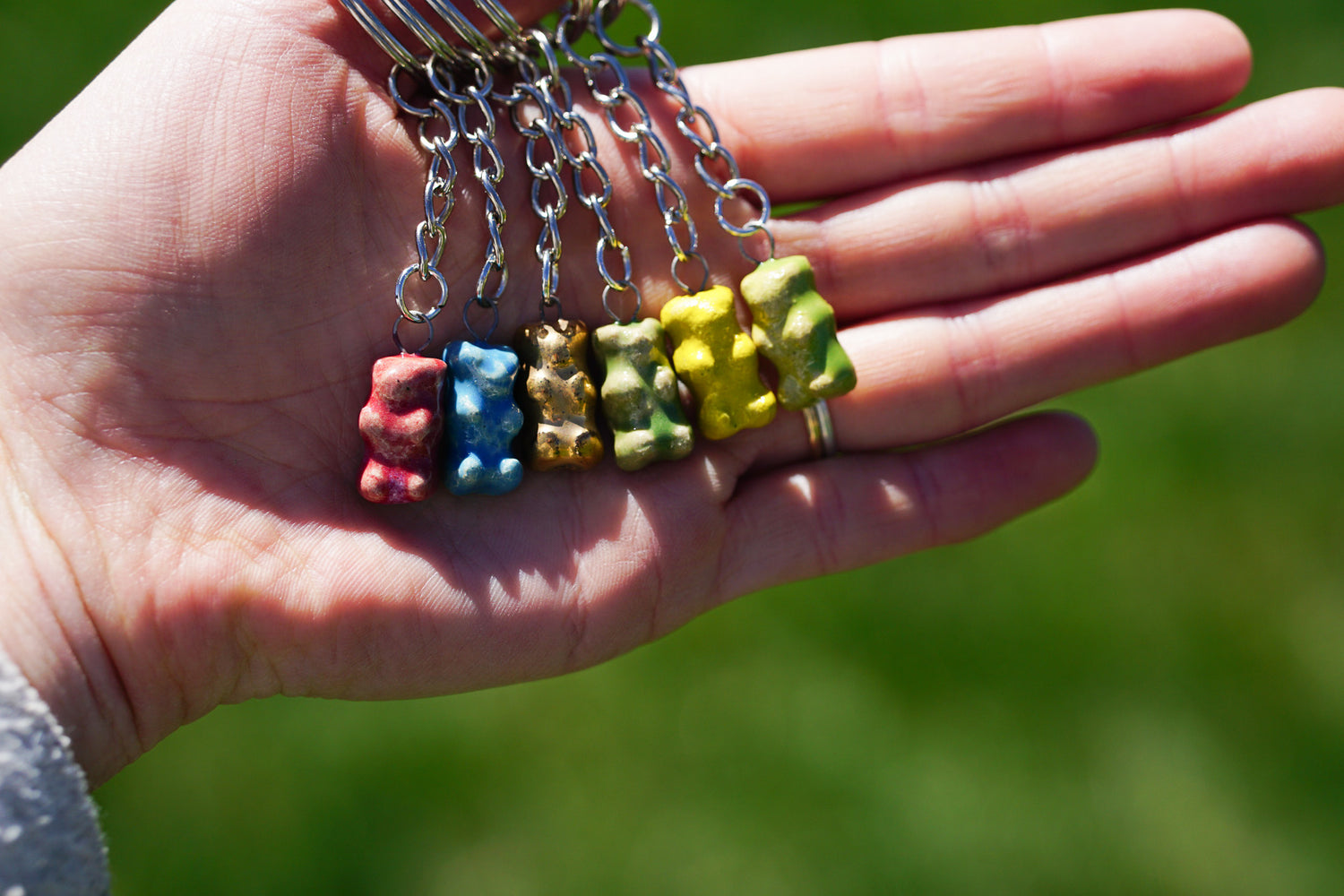Gummy Bear Charm Keychain