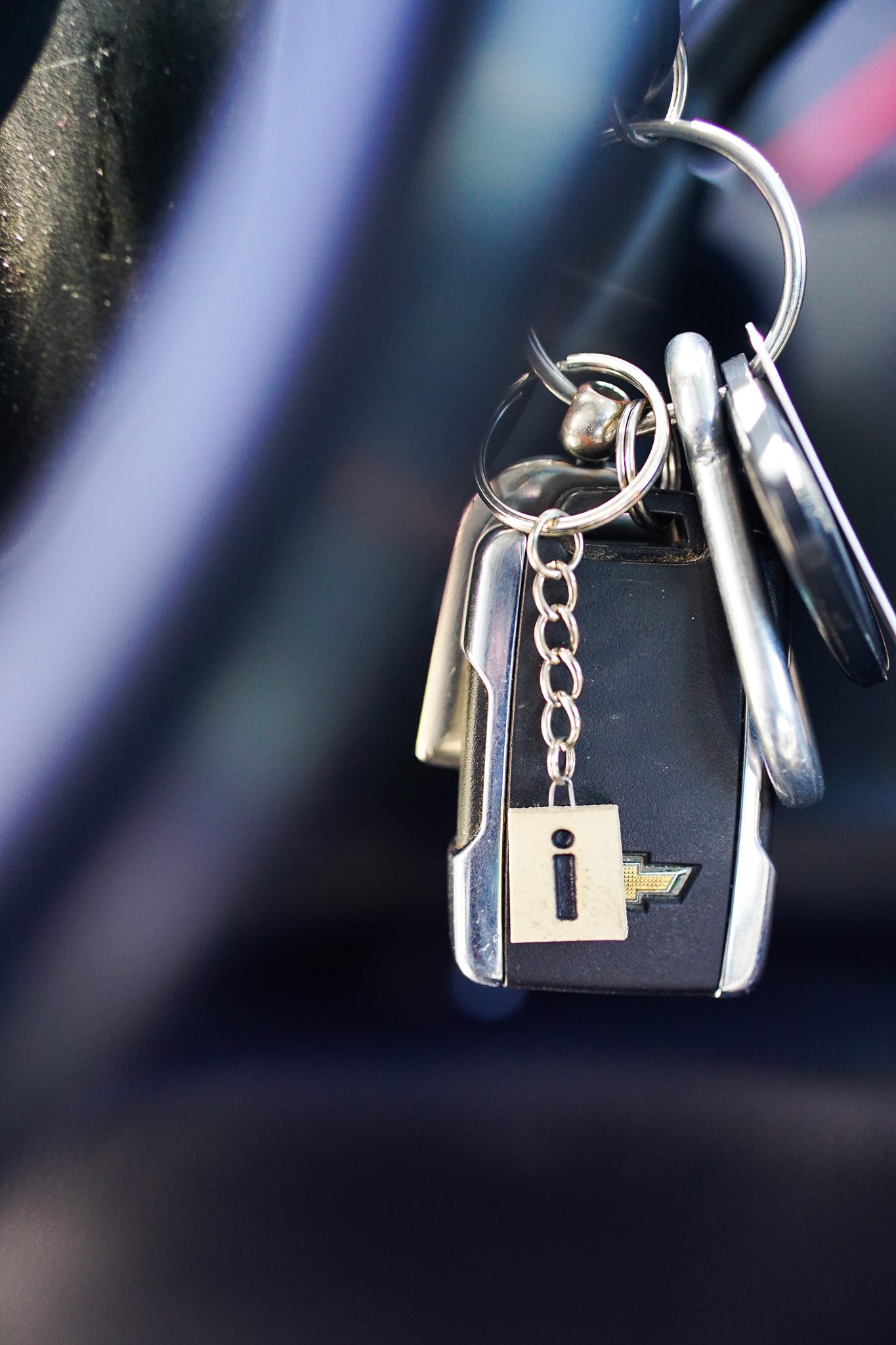 Letter charm Keychain