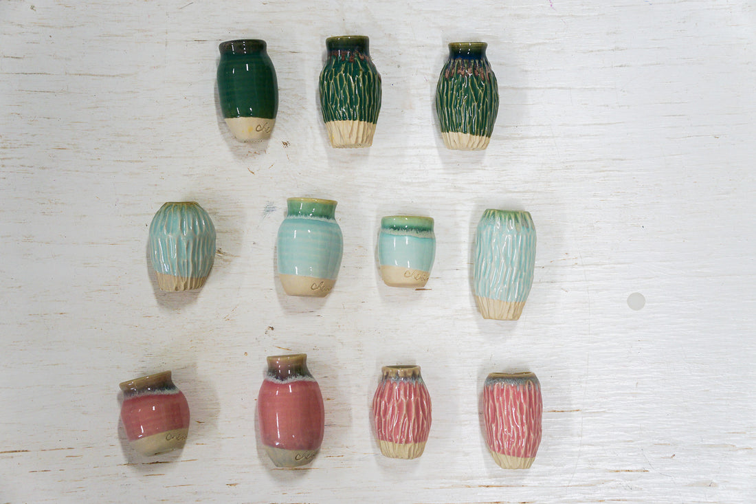 MAGNET bud vases in Kali, Ira, Pink