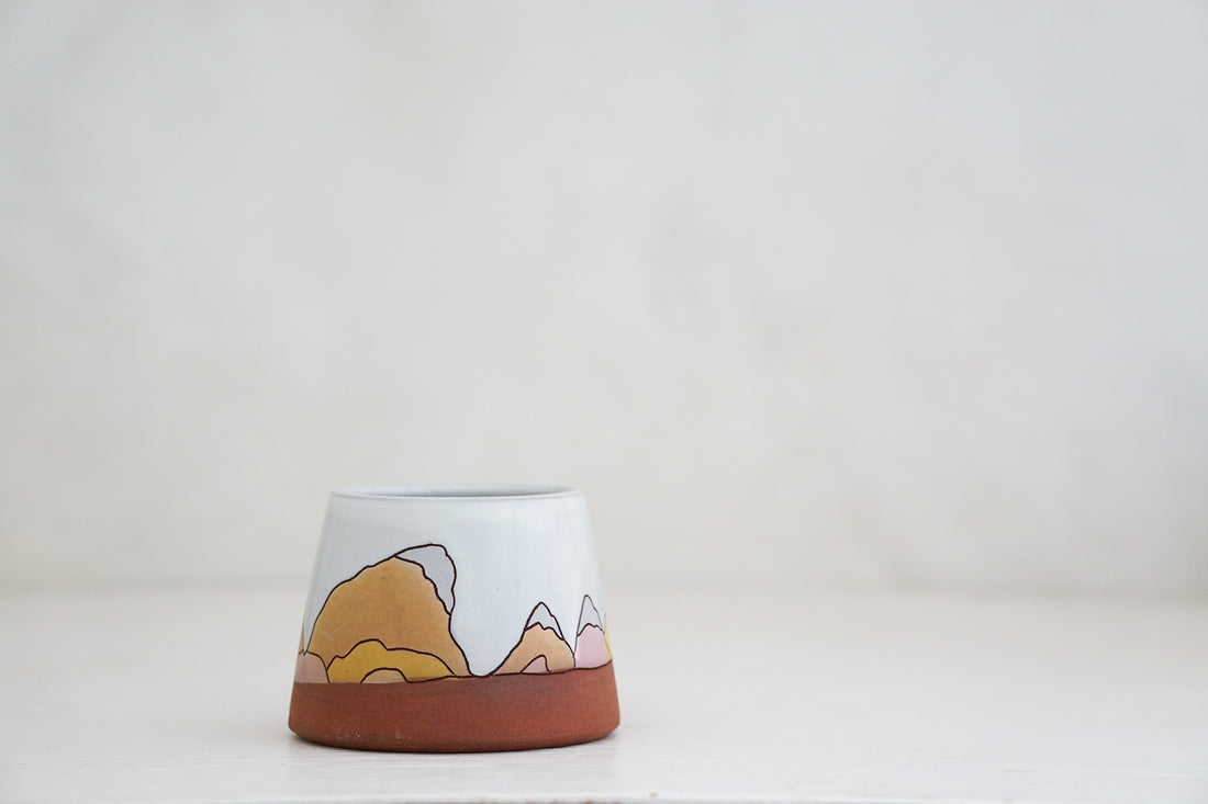 Watercolor mtn 2 Cup / Jar