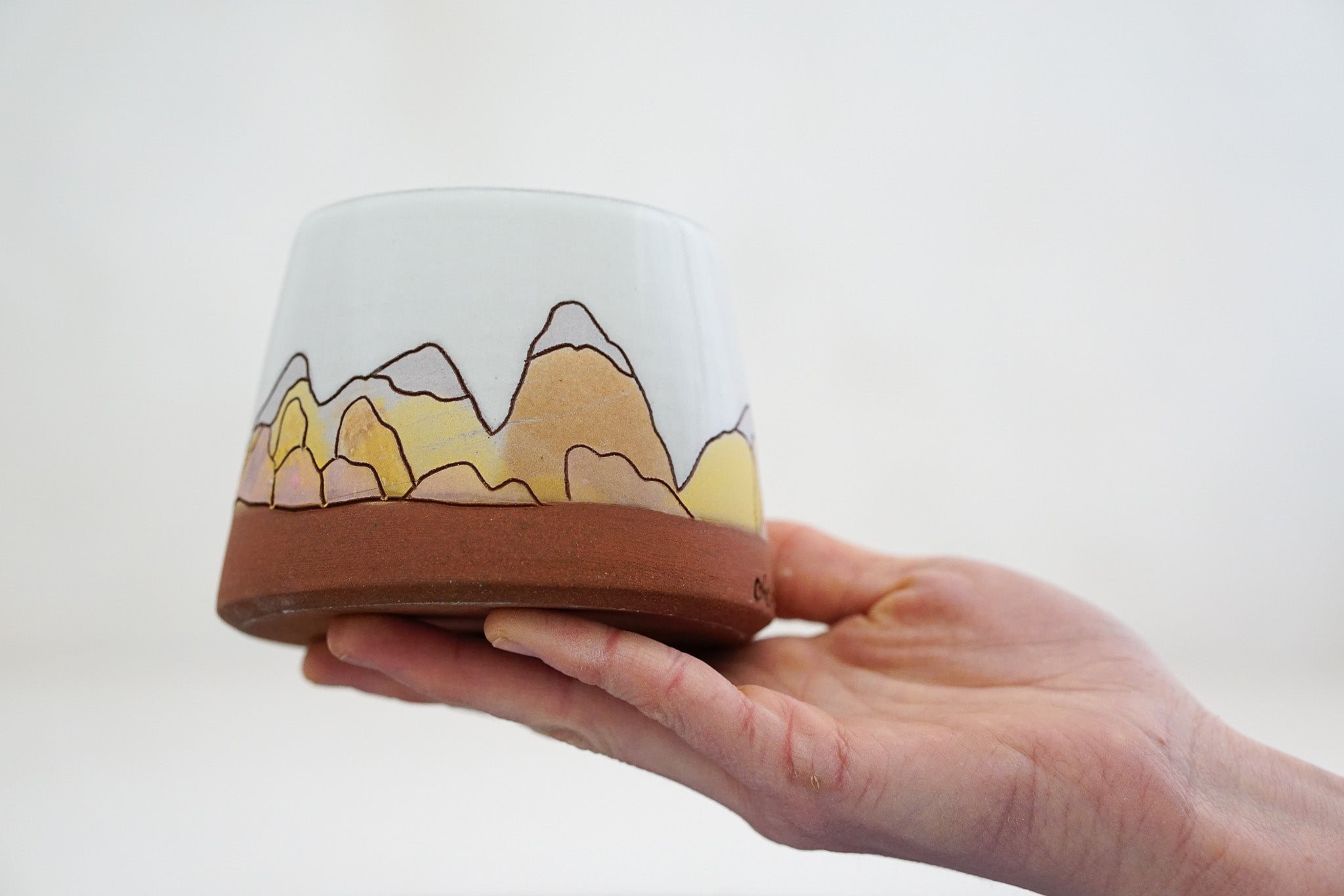Watercolor mtn 2 Cup / Jar