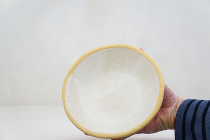 Shaved speck bowl in White