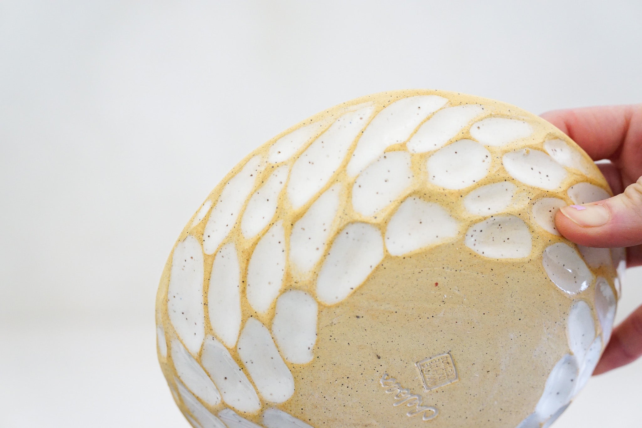 Shaved speck bowl in White