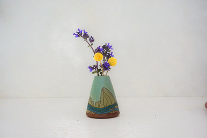 W Teton Blues Budvase in Lake