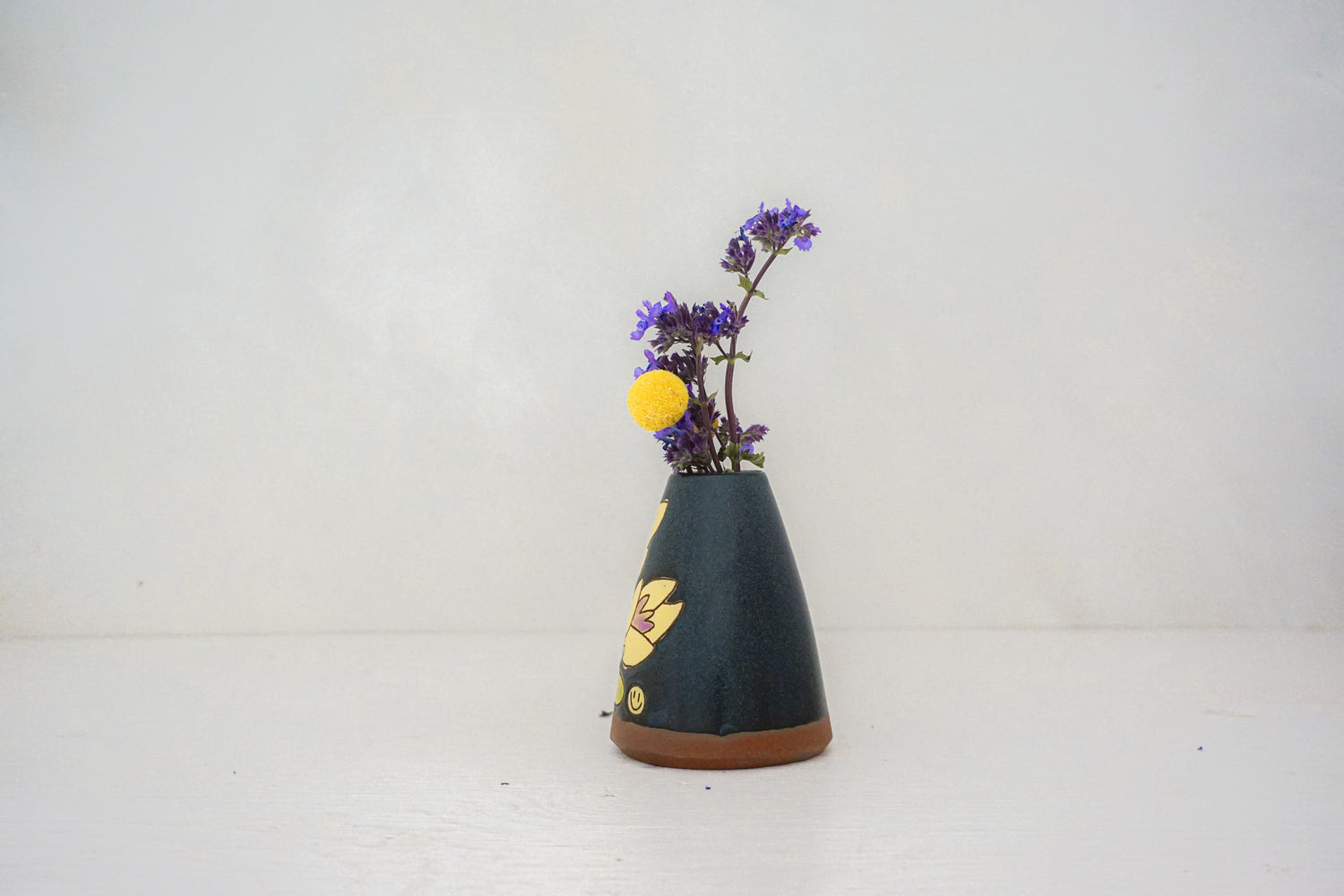 Yellow Crocus flower vase in DARBY