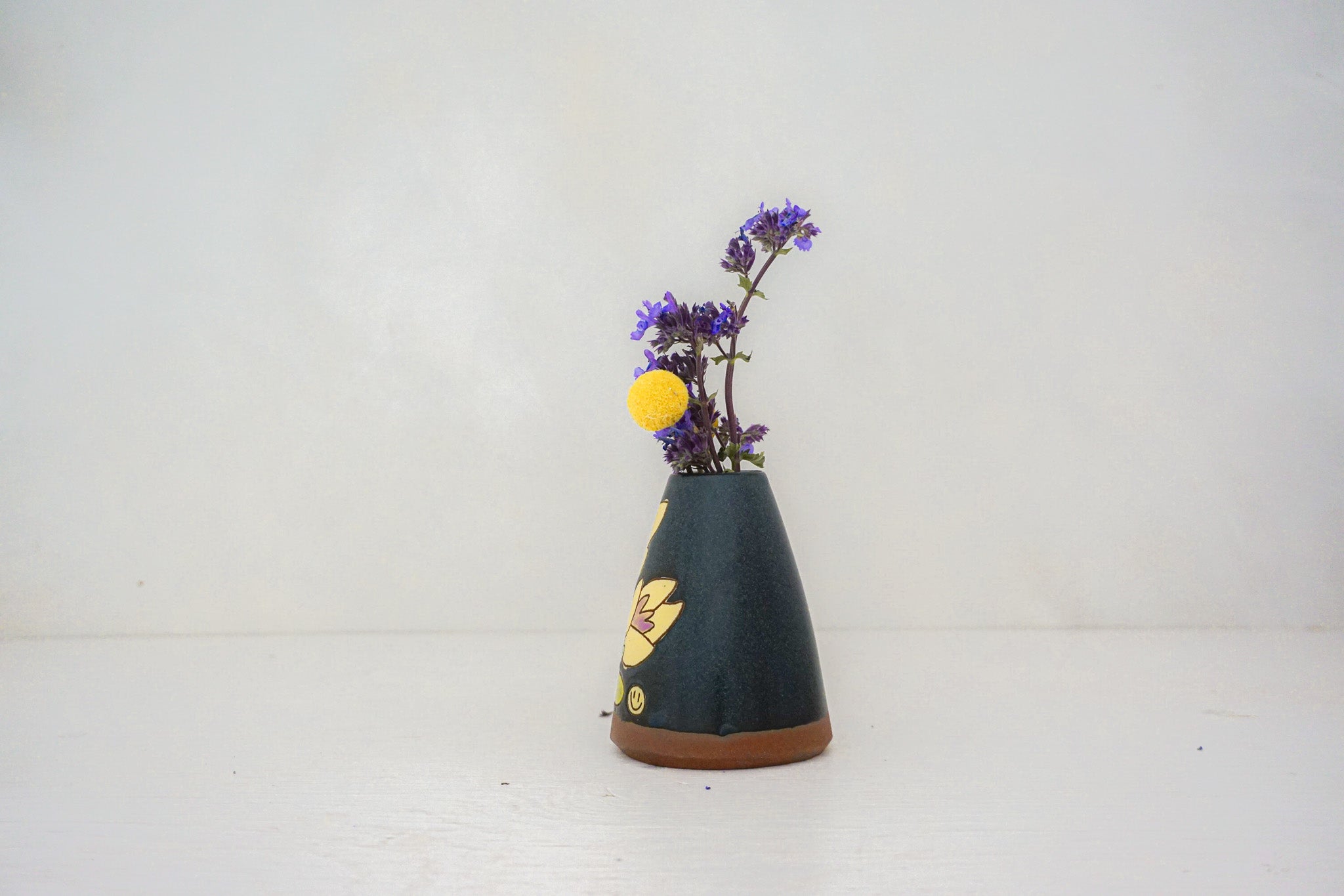 Yellow Crocus flower vase in DARBY