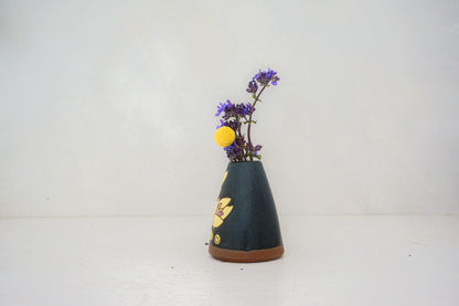 Yellow Crocus flower vase in DARBY