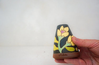 Yellow Crocus flower vase in DARBY