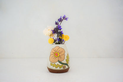 Poppy flower vase in BONE 2