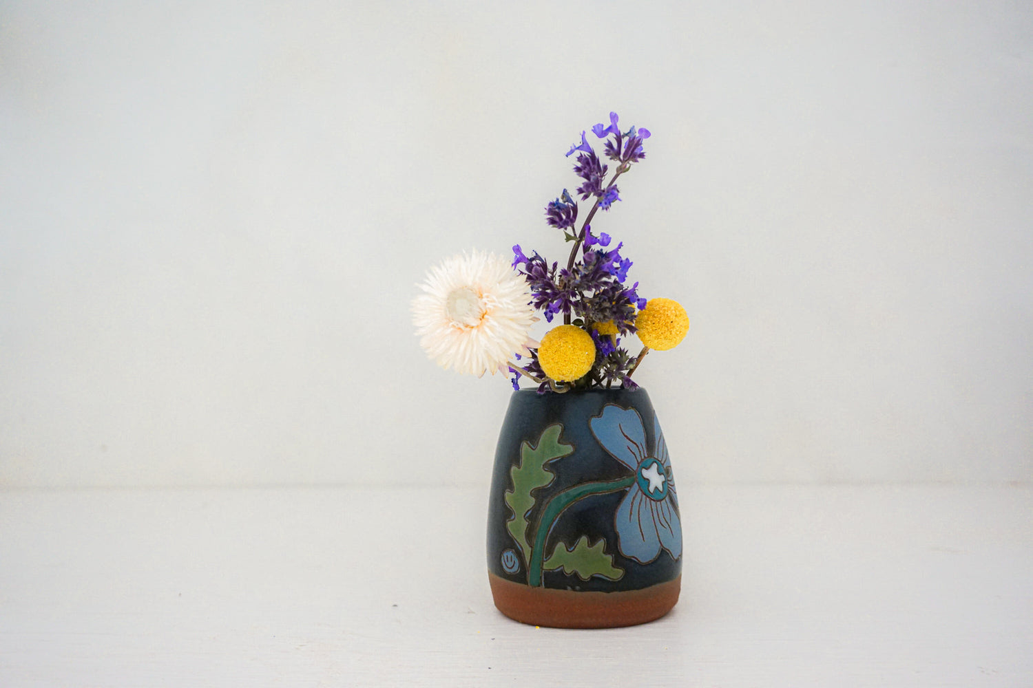 Blue Flower vase in DARBY