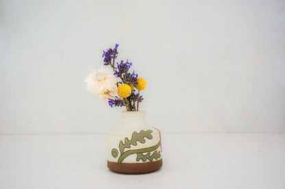 Poppy bottle vase in BONE