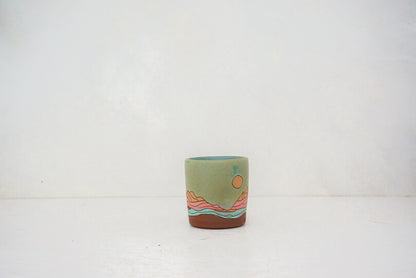 Alpenglow time cup in LAKE
