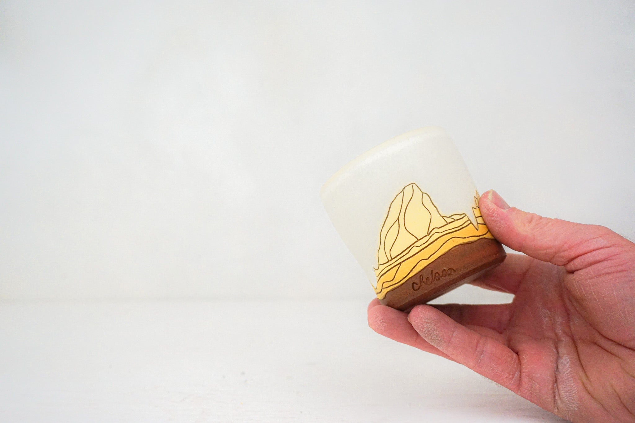 E Teton yellows cup in BONE