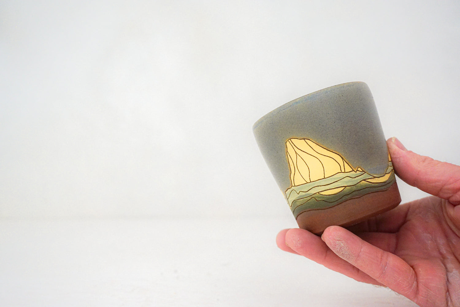 W Teton cup in STONE