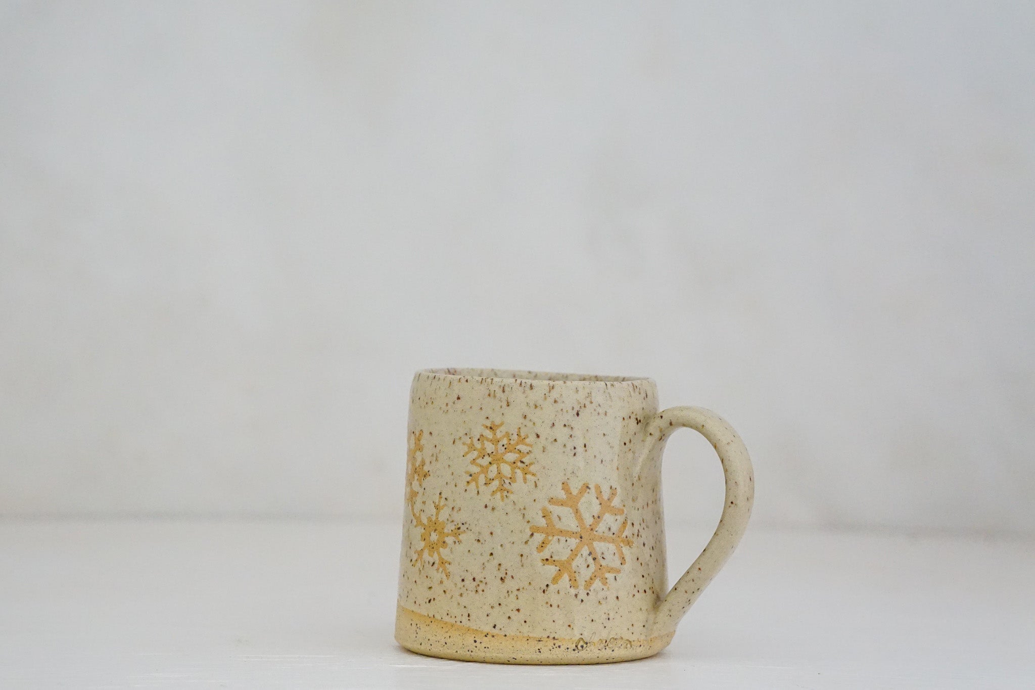 Snowflake mug in Fawn Tall