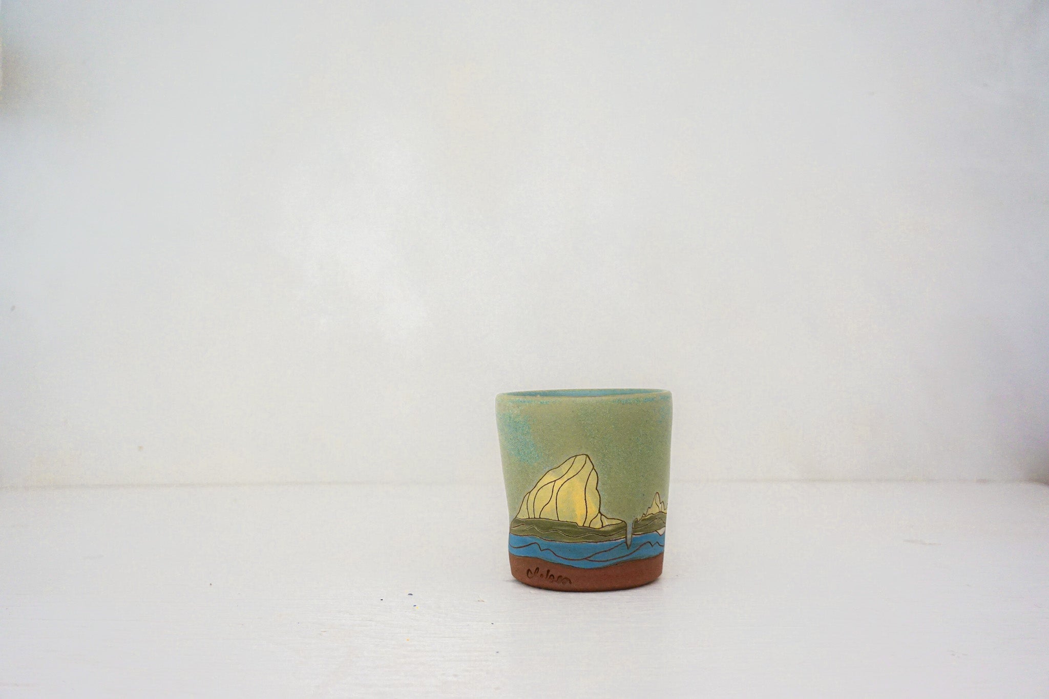 E Teton cup in LAKE