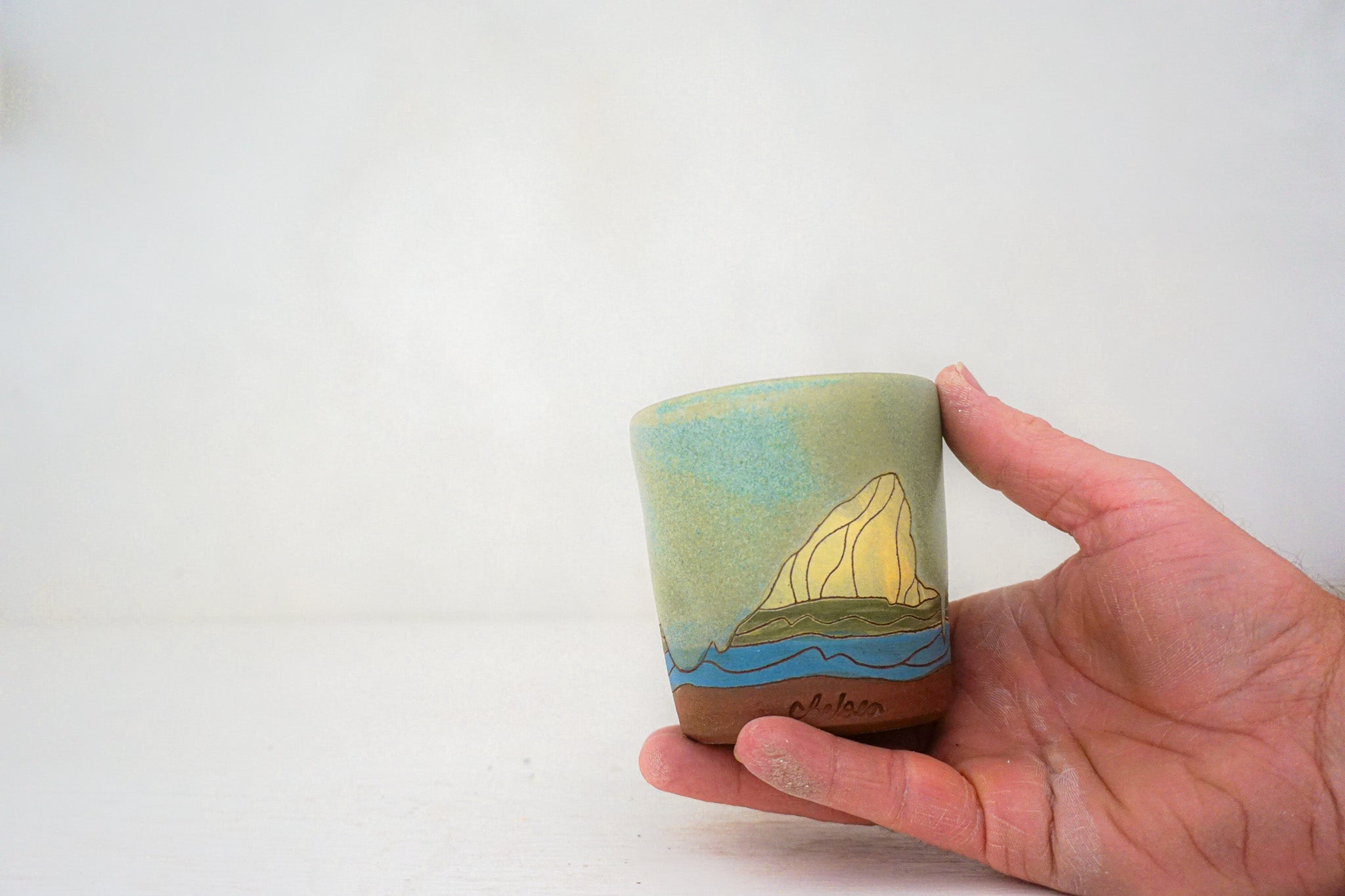 E Teton cup in LAKE