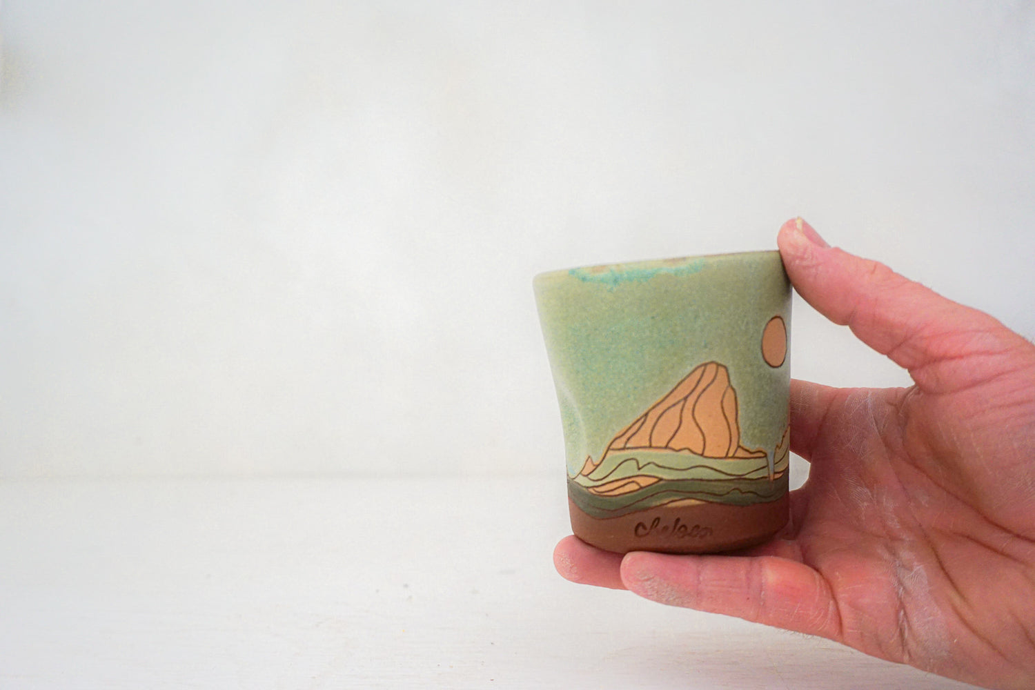 E Teton Peach sun cup in LAKE