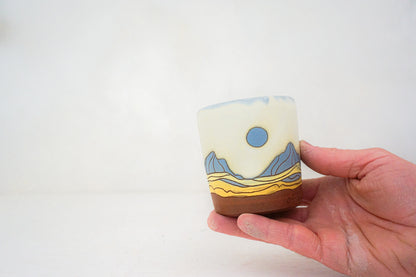 Mtn blue moon cup in BONE