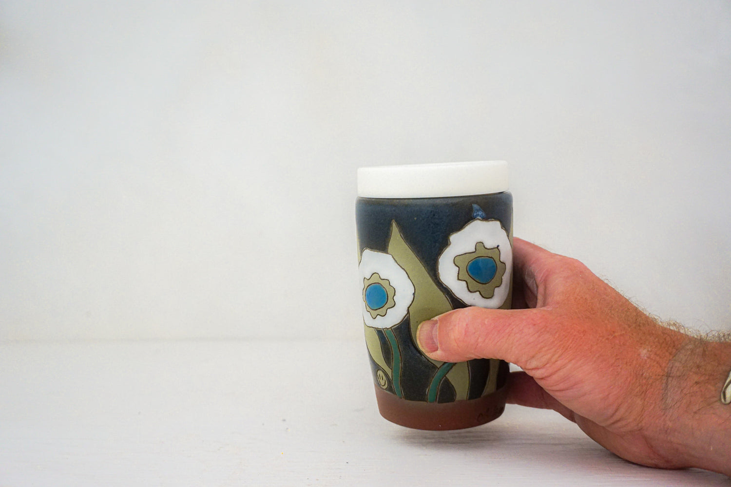Flower POP Travel cup in DARBY