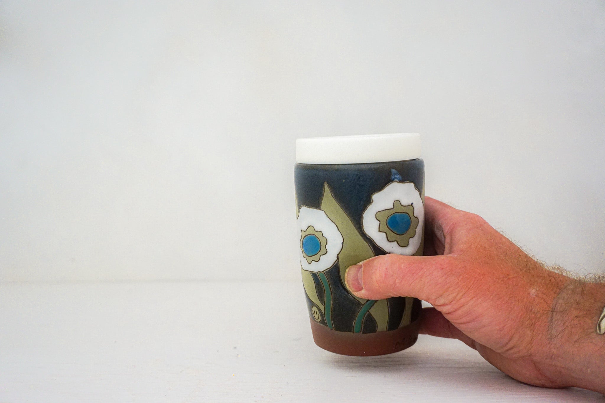 Flower POP Travel cup in DARBY