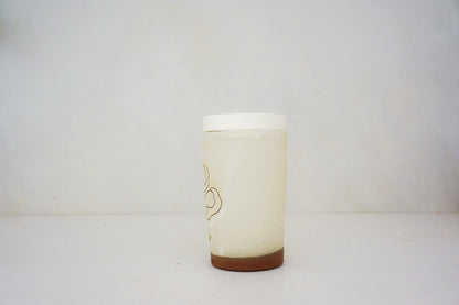 Dancing flower Travel cup in BONE