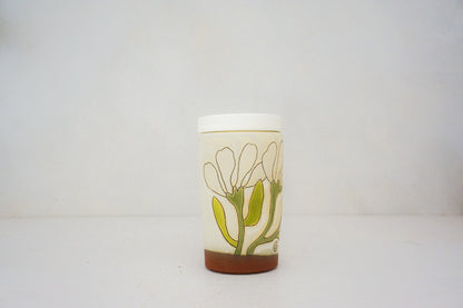 Dancing flower Travel cup in BONE